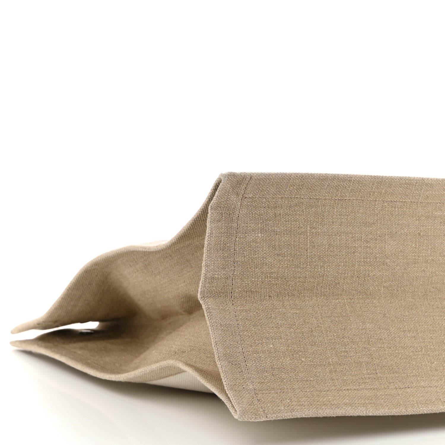 Saint Laurent Linen Calfskin Rive Gauche Tote Optic White 9 of 12