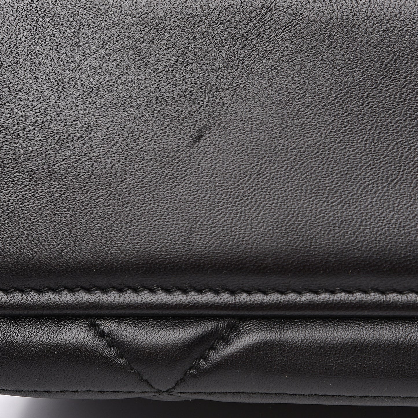 Nappa Triangle Stitched Large Spectrum Bag Black