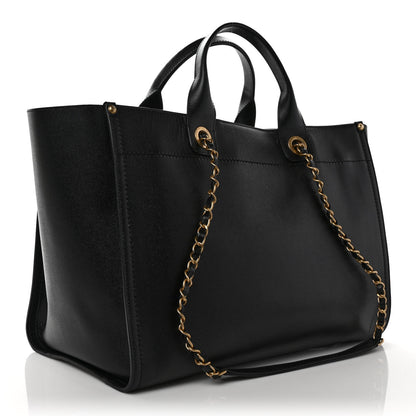Chanel Caviar Medium Studded Deauville Tote Black 2 of 7