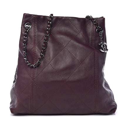 Chanel Lambskin Soft Touch Shoulder Bag Prune 1 of 10