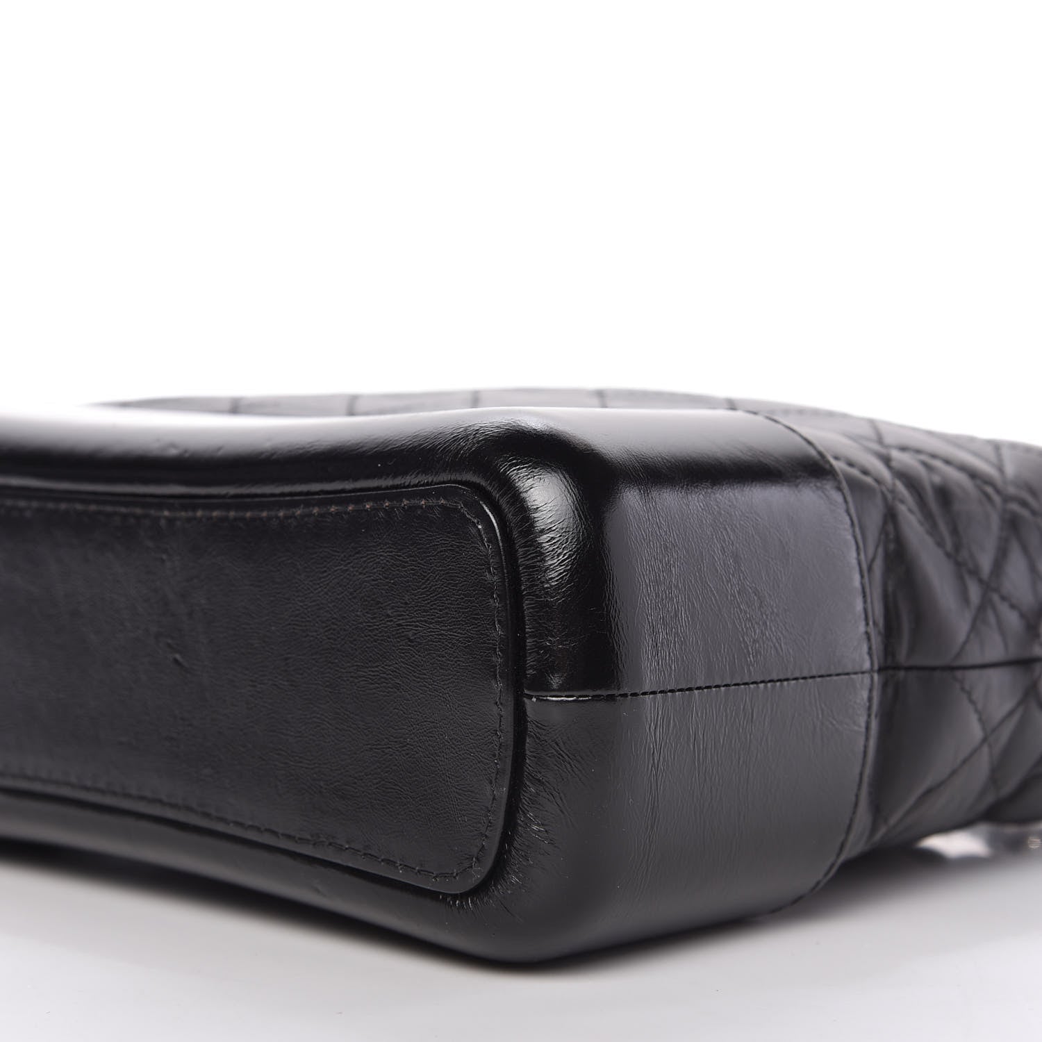 Chanel Aged Calfskin Quilted Medium Gabrielle Hobo Black 7 of 9