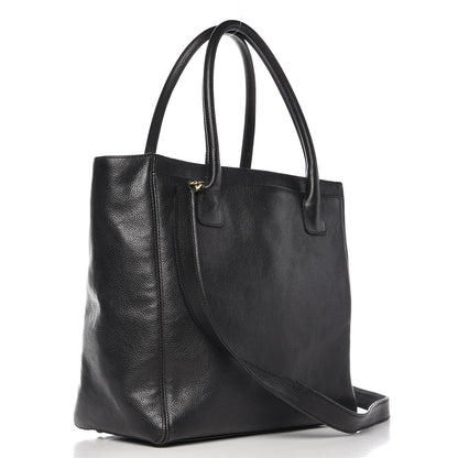 Chanel Calfskin Tall Cerf Tote Black 3 of 11