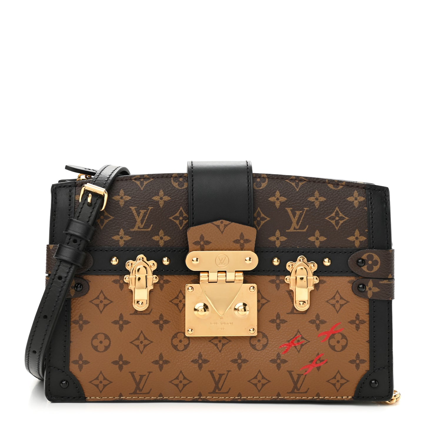Reverse Monogram Trunk Clutch