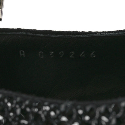 Chanel Strass Pearl Grosgrain Cap Toe Pumps 40 Black 7 of 9