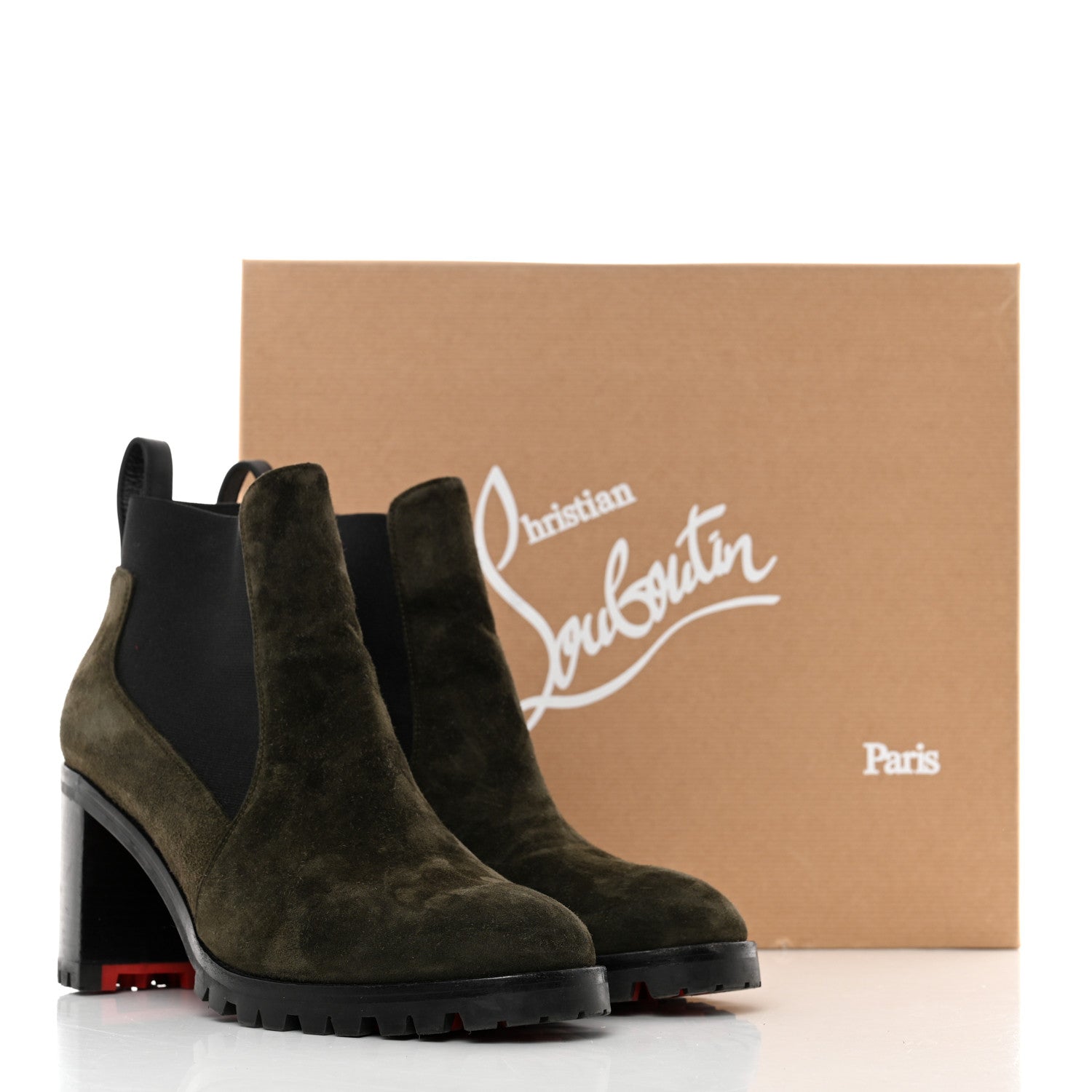 Christian Louboutin Calfskin Marchacroche 70 Chelsea Boots 38 Tyrol 8 of 8
