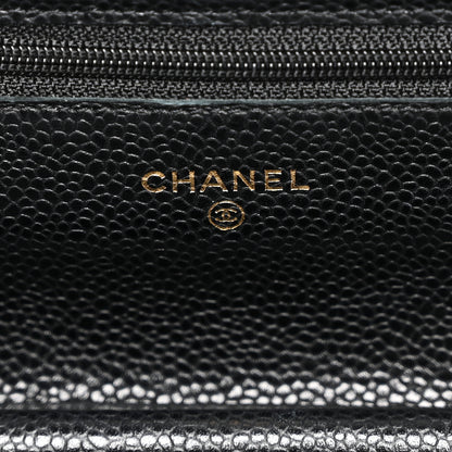 Chanel Caviar Quilted Wallet on Chain WOC Black 5 of 11
