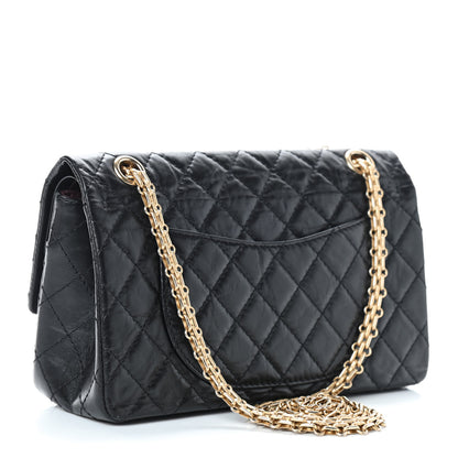 Chanel Aged Calfskin Quilted 2.55 Reissue 225 Flap Black 3 of 9
