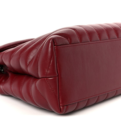 Saint Laurent Calfskin Y Quilted Monogram Medium Loulou Chain Satchel Palissandre 10 of 11
