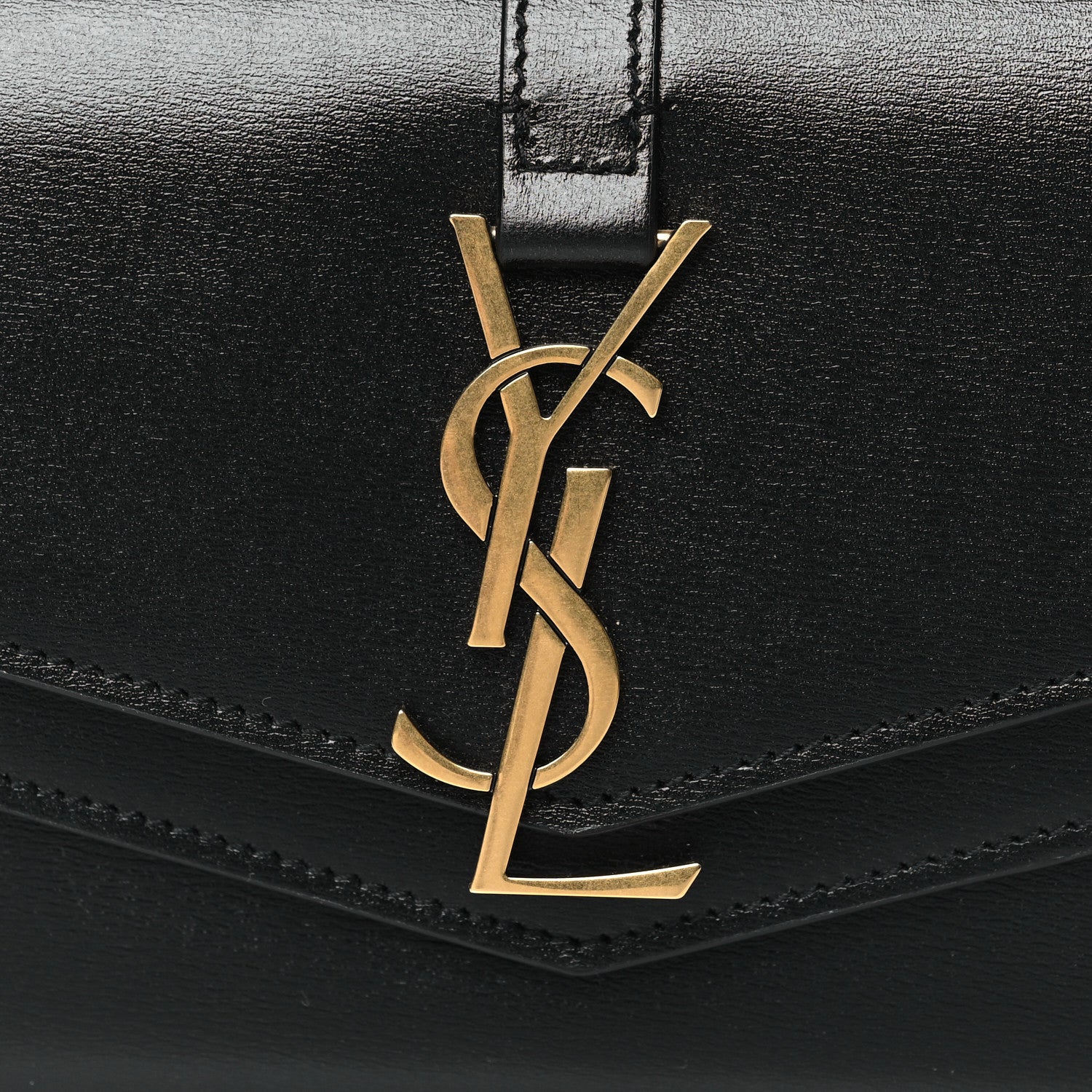 Saint Laurent Smooth Calfskin Monogram Sulpice Wallet Black 7 of 7