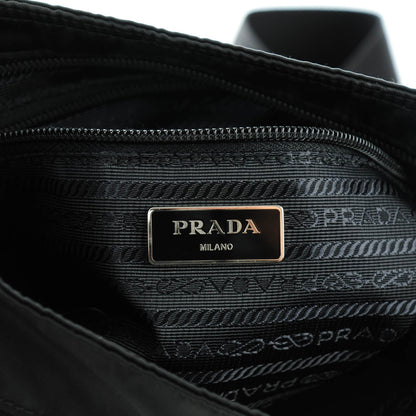 Prada Nylon Saffiano Flat Messenger Bag Black 6 of 9