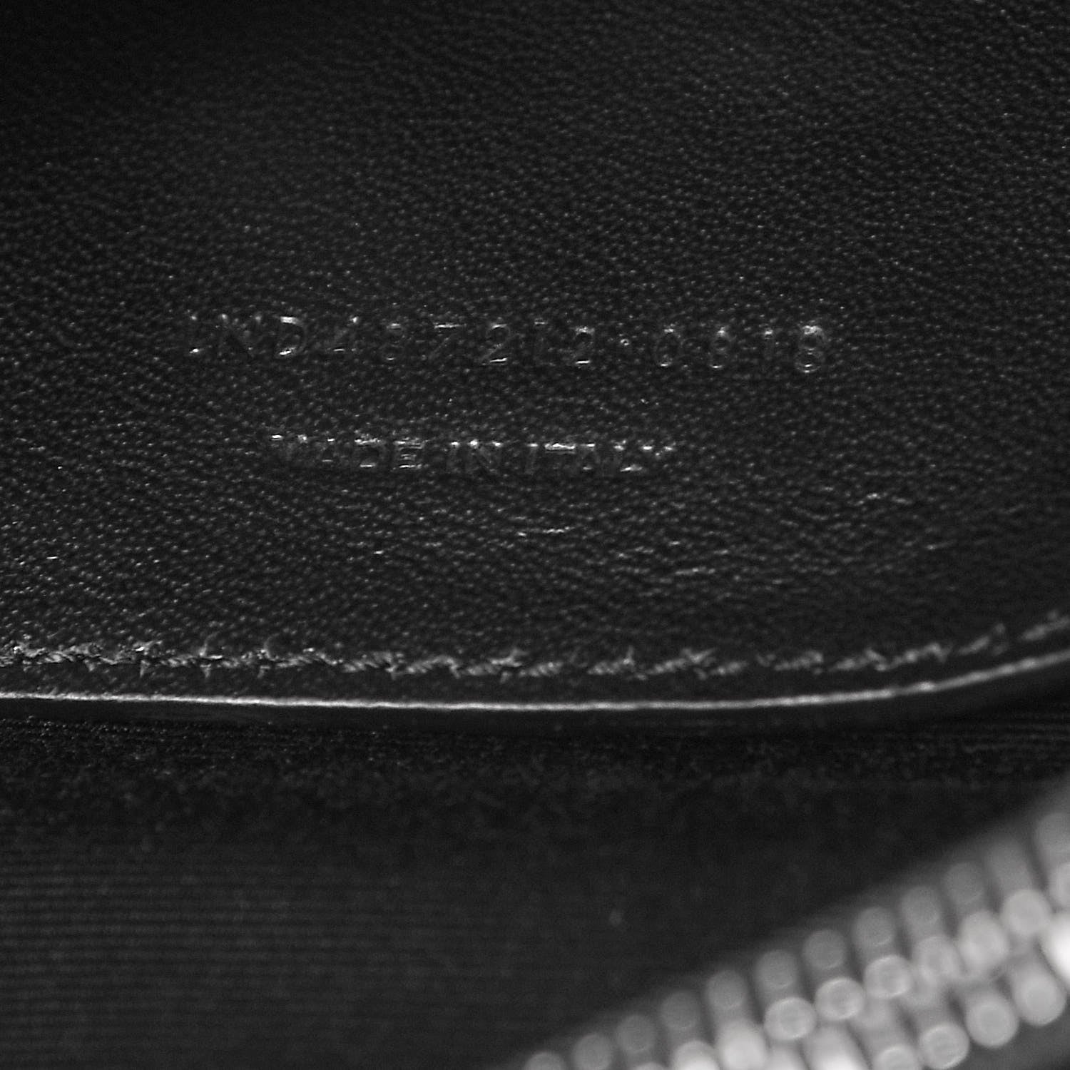 Saint Laurent Sheepskin Matelasse Chevron Monogram Large College Satchel Black 8 of 10