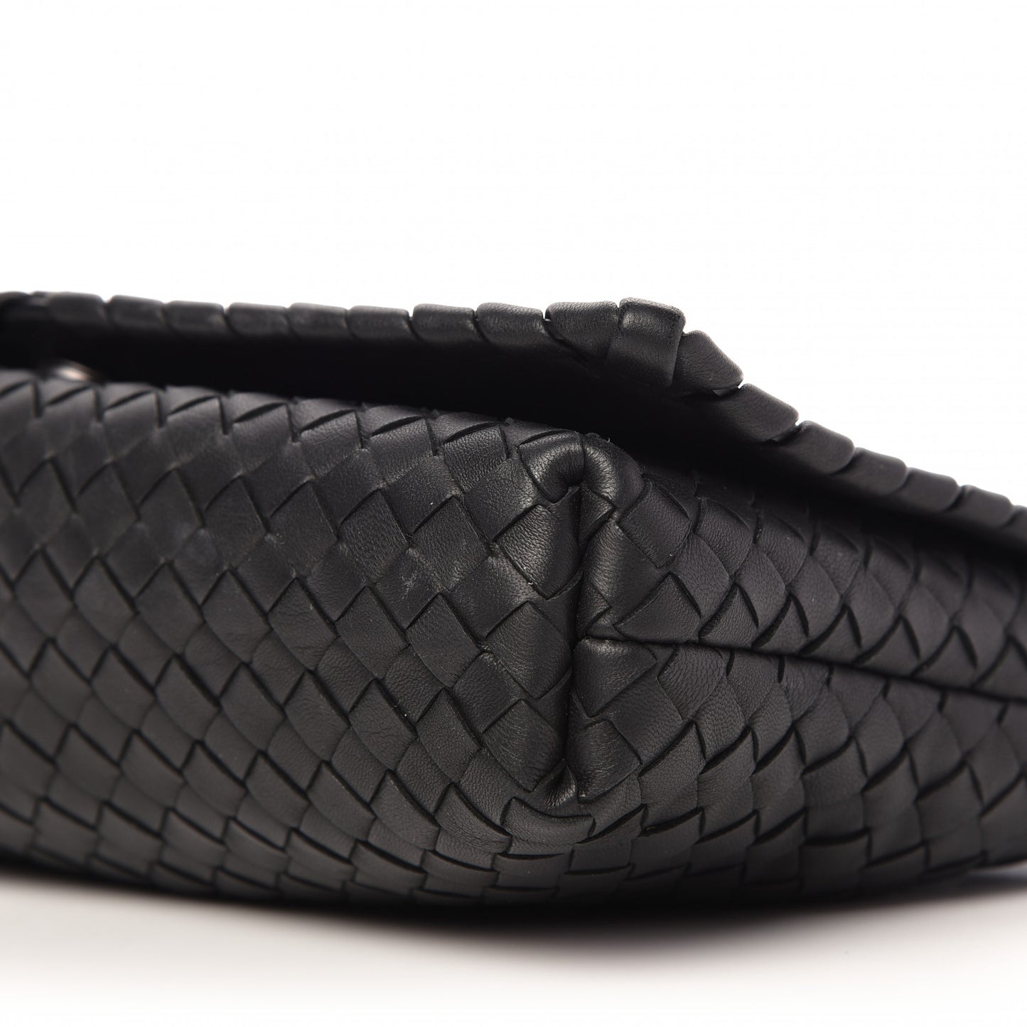 Nappa Intrecciato Dahlia Clutch Crossbody Black