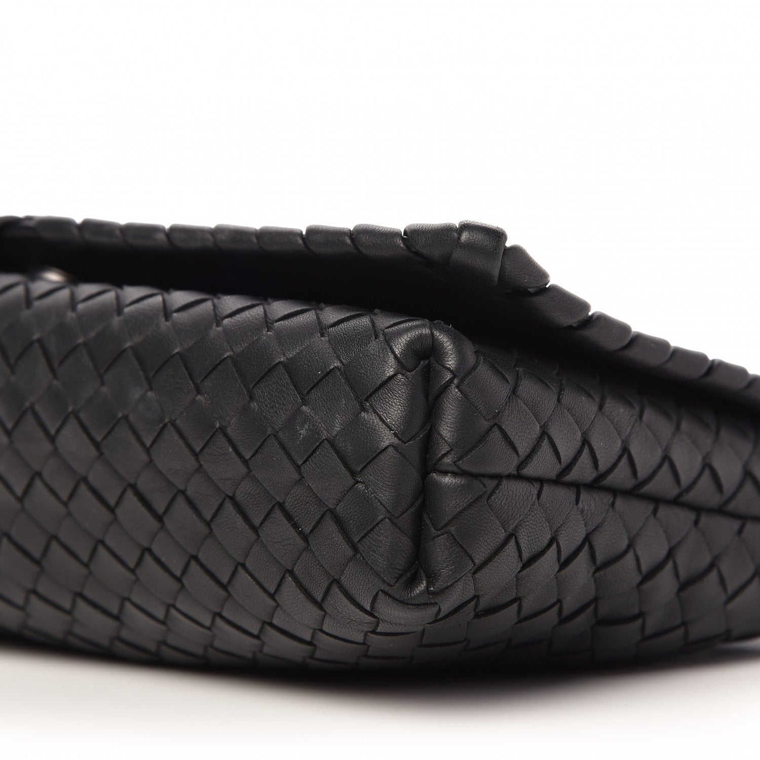 Bottega Veneta Nappa Intrecciato Dahlia Clutch Crossbody Black 7 of 9