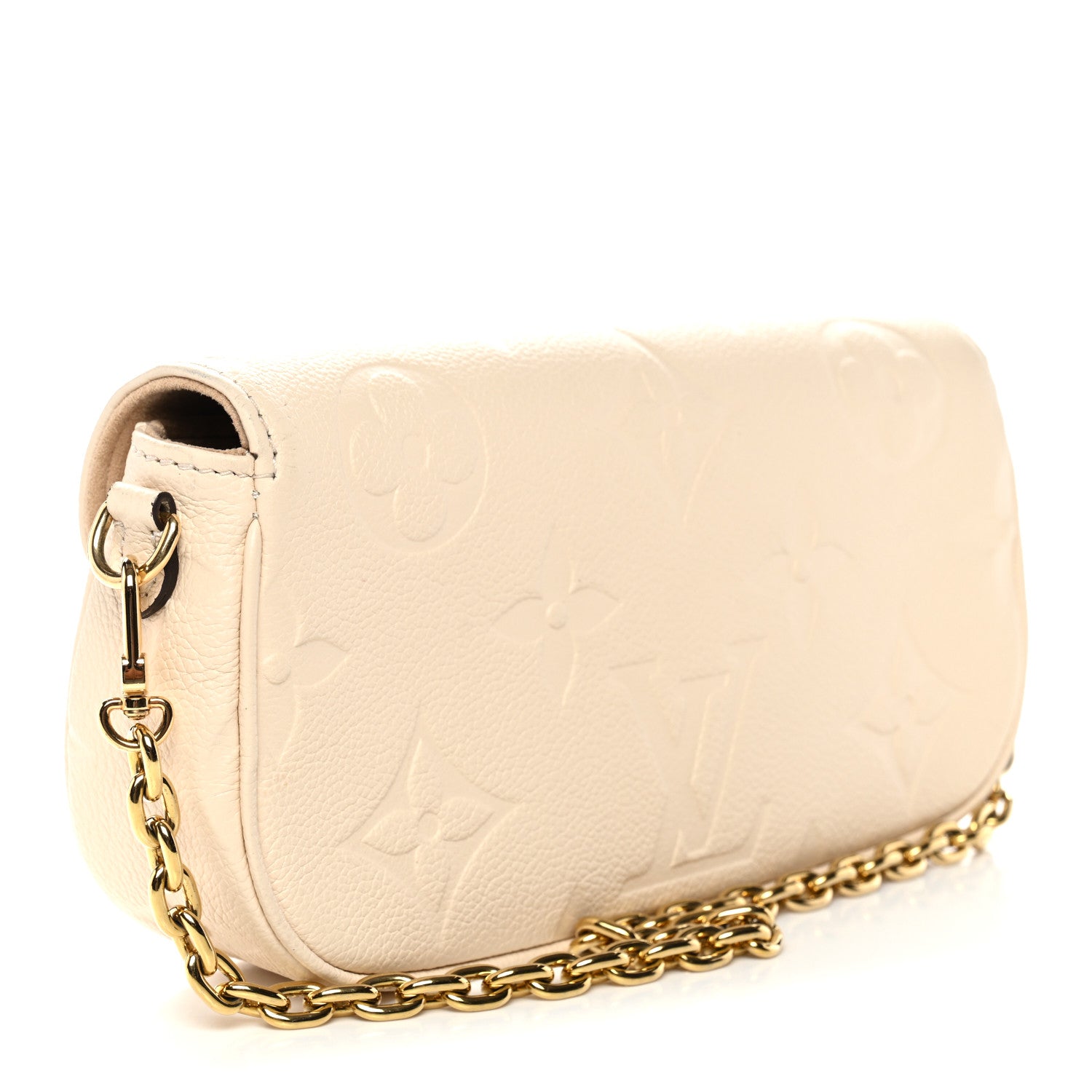 Louis Vuitton Empreinte Monogram Giant Ivy Wallet On Chain Cream 3 of 9