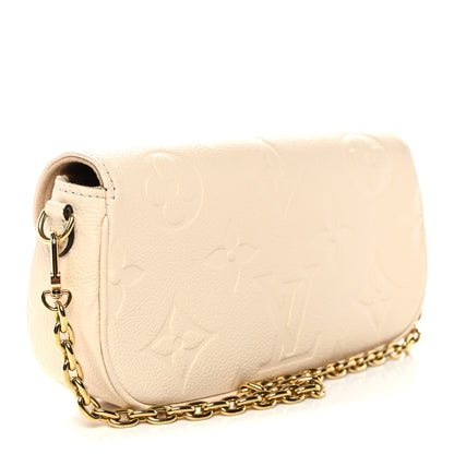 Louis Vuitton Empreinte Monogram Giant Ivy Wallet On Chain Cream 3 of 9