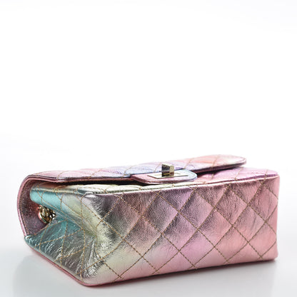 Chanel Metallic Goatskin Quilted Mini 2.55 Reissue Flap Multicolor 3 of 10