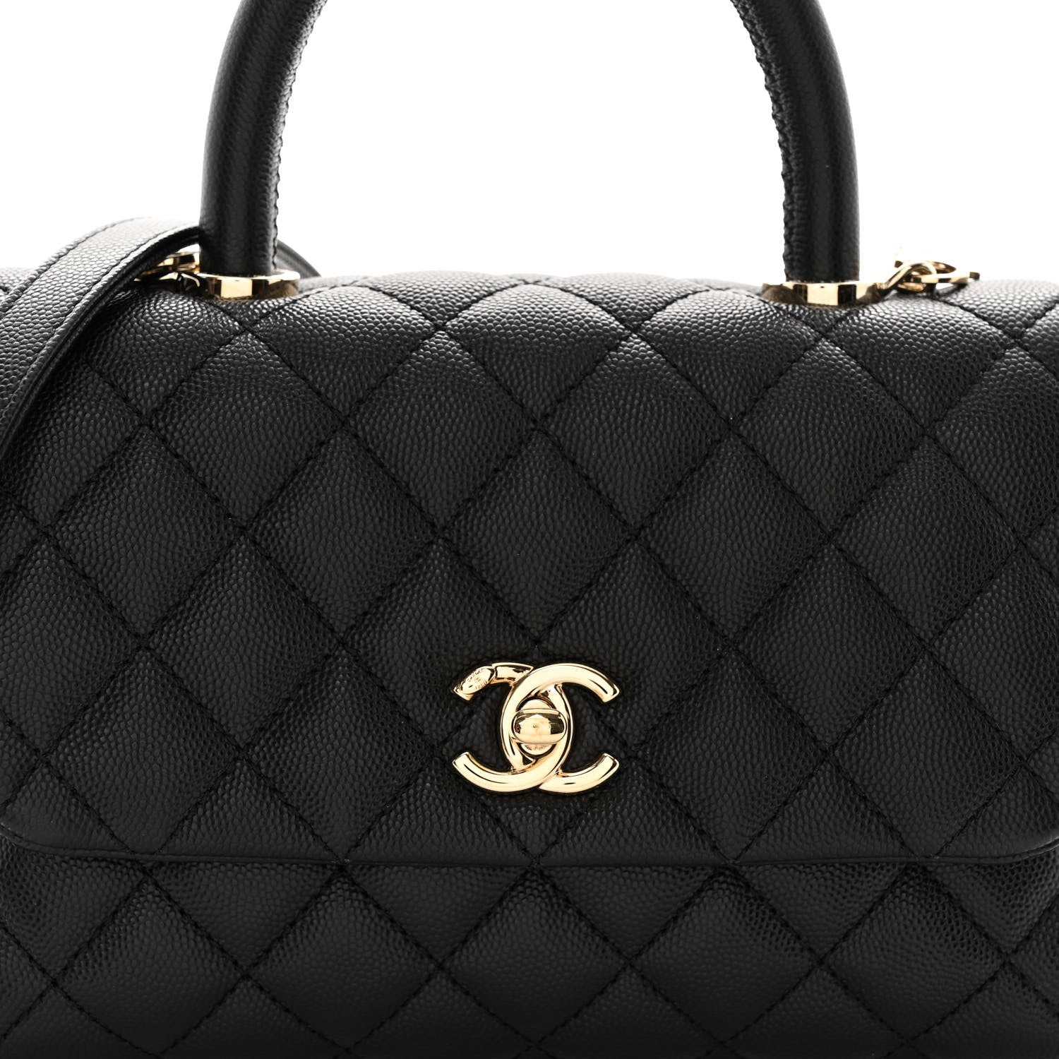 Chanel Caviar Quilted Mini Coco Handle Flap Black 8 of 11