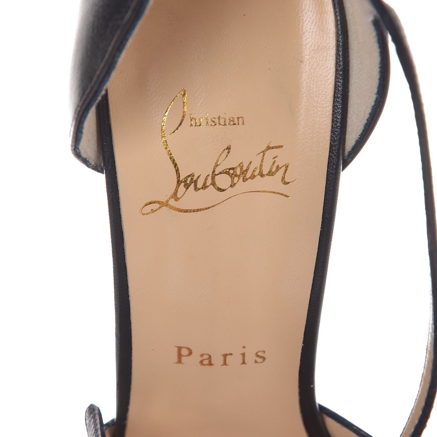 Christian Louboutin Kid Leather Grorolli 120 Pump 38 Black 7 of 8