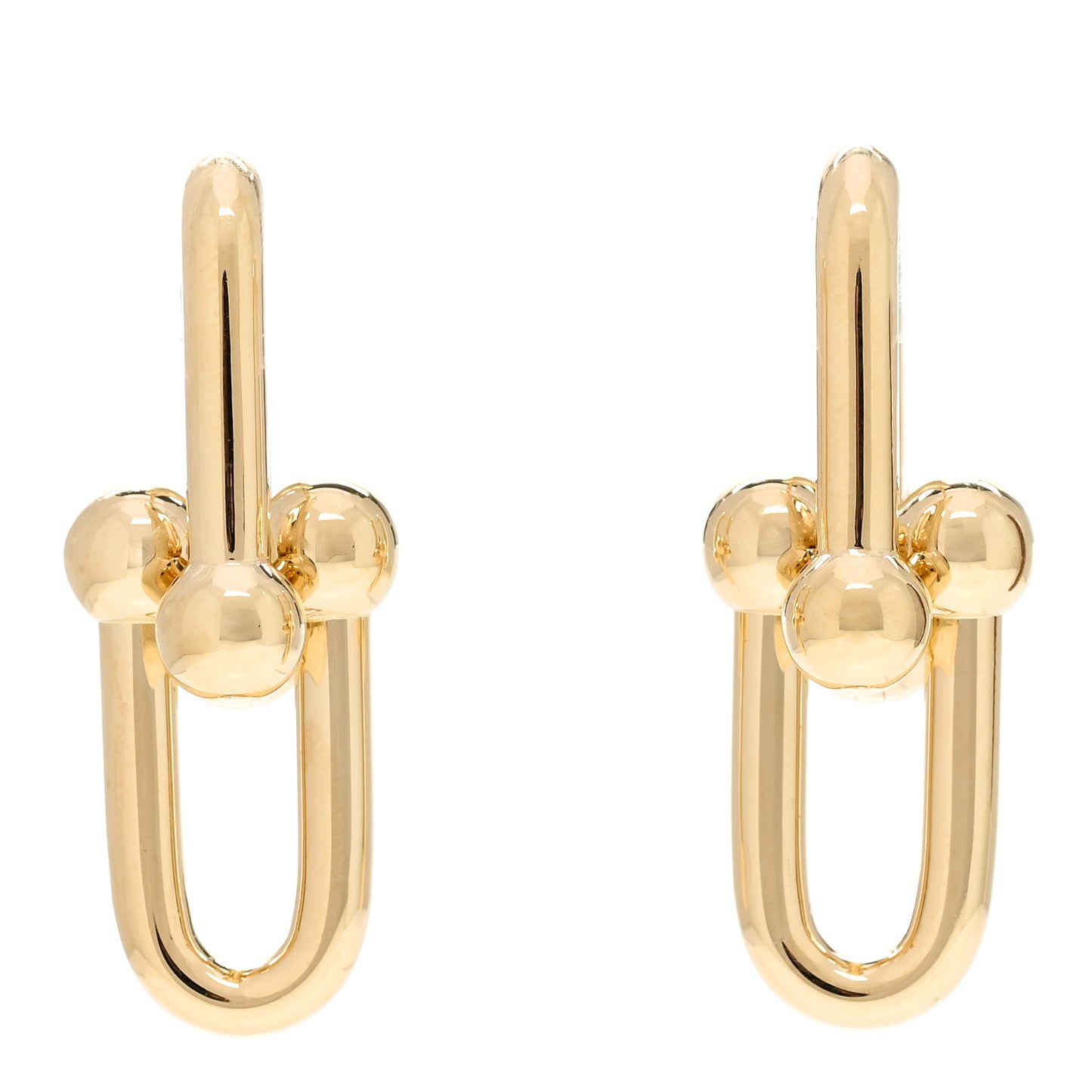 18K Yellow Gold Large HardWear Link Earrings