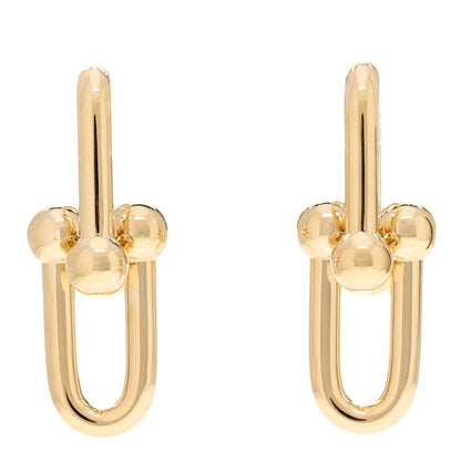 Tiffany 18K Yellow Gold Large HardWear Link Earrings 1 of 5