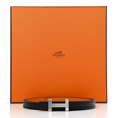 Hermes Swift Epsom 13mm Focus Belt 90 Black Orange 2 of 2