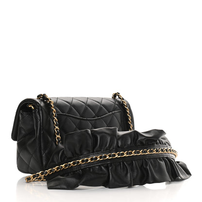 Chanel Lambskin Quilted Mini Romance Rectangular Flap Black 2 of 9