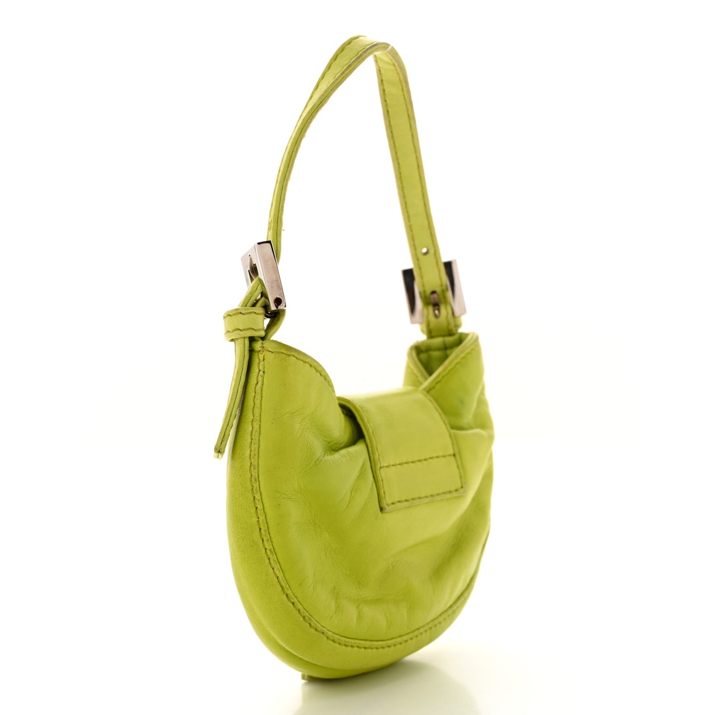 Nappa Mini Half Moon Baguette Green