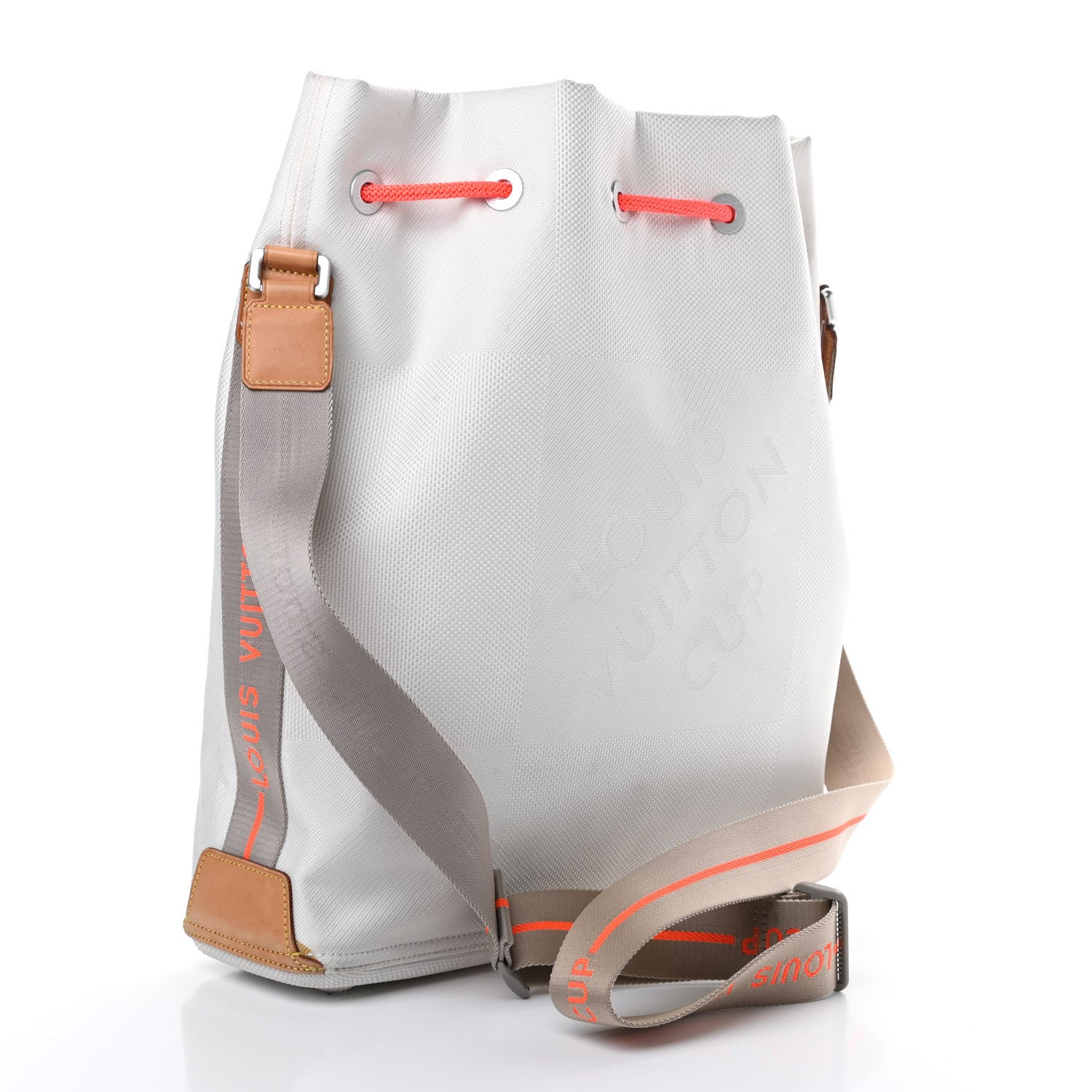 Louis Vuitton Damier Geant Americas Cup Volunteer Bag White 3 of 15