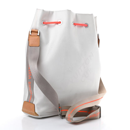Louis Vuitton Damier Geant Americas Cup Volunteer Bag White 3 of 15