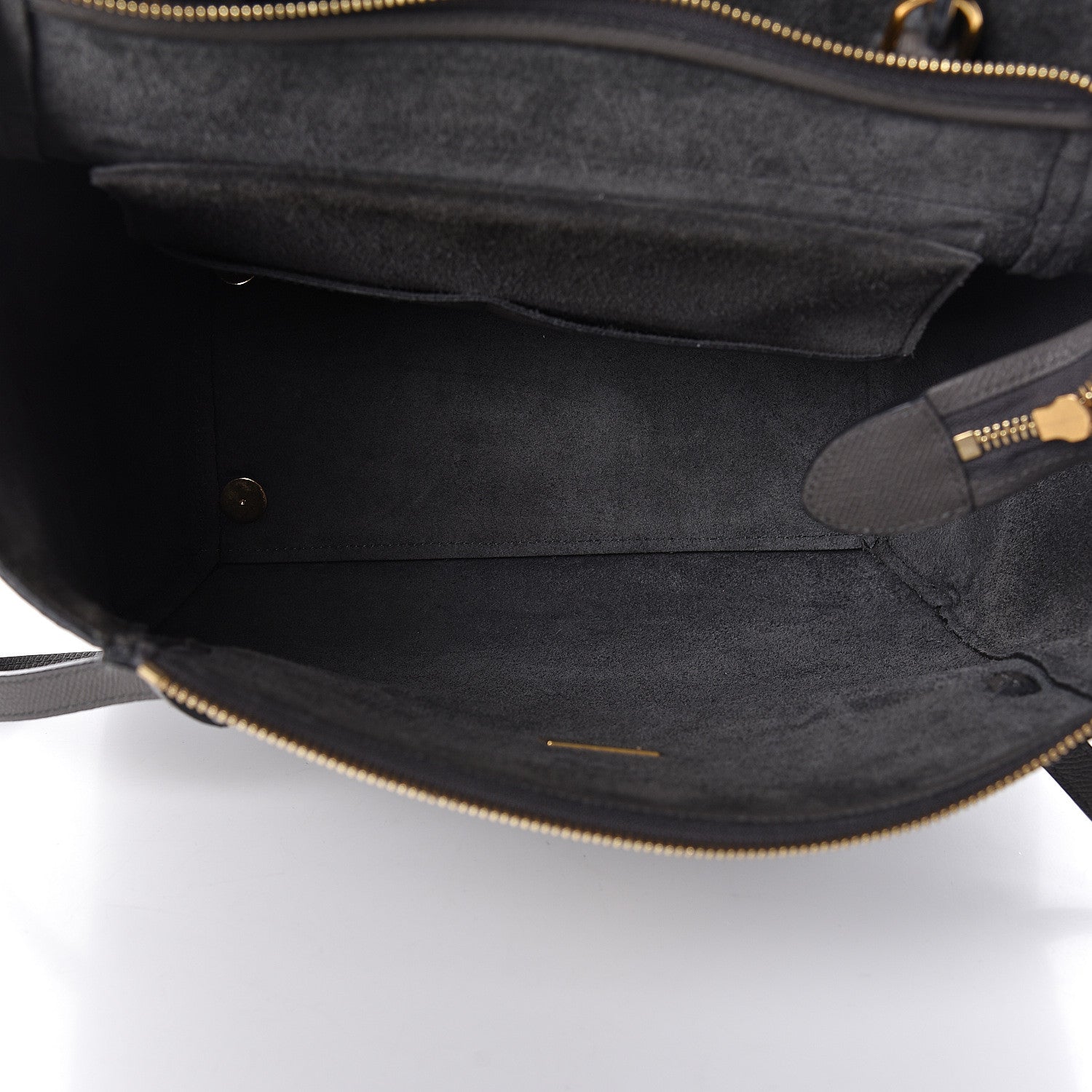Celine Grained Calfskin Mini Belt Bag Grey 5 of 10