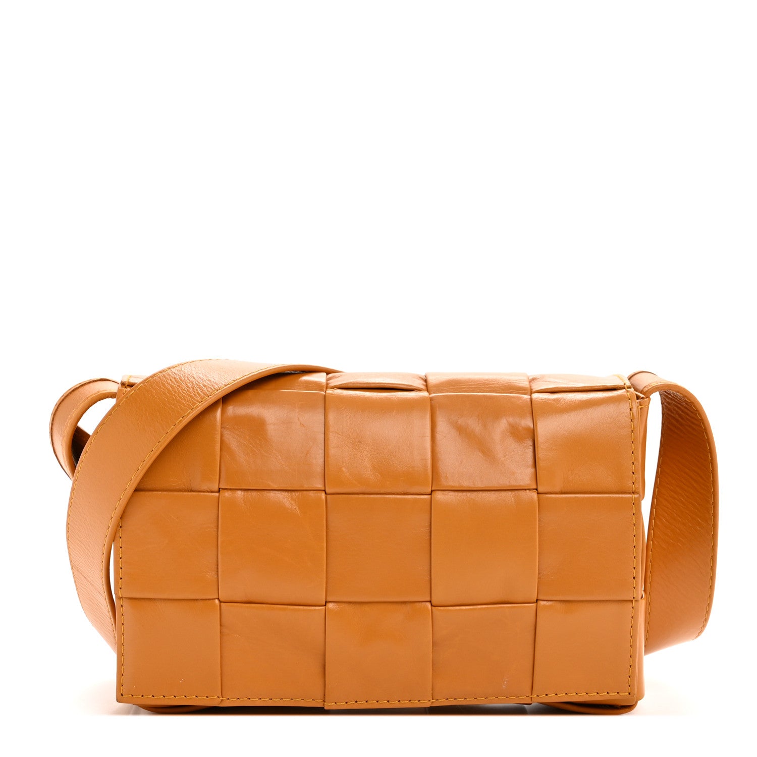 Bottega Veneta Paper Calfskin Maxi Intrecciato Small Cassette Crossbody Bag Cob 1 of 12