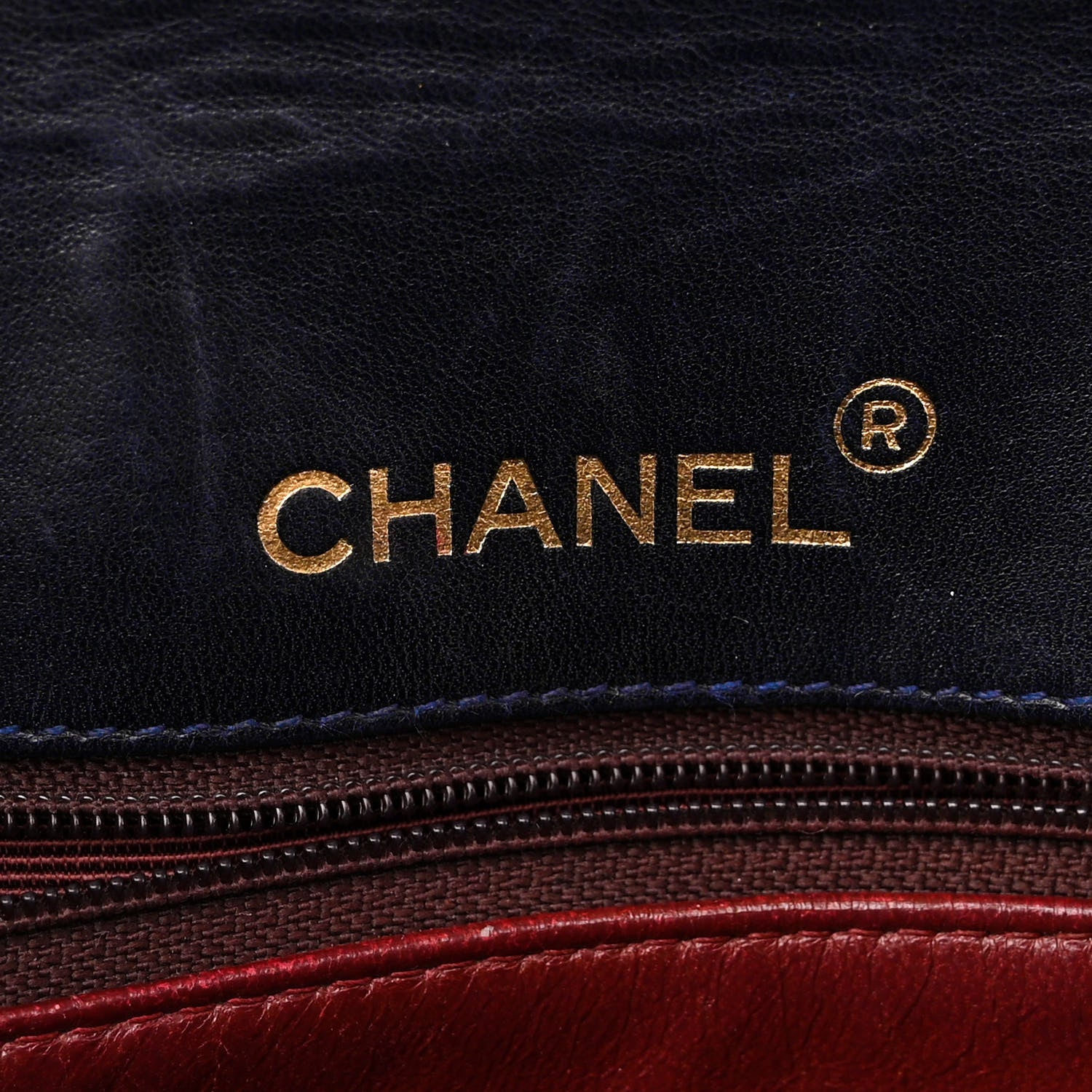 Chanel Lambskin Quilted Round Flap Navy 6 of 12