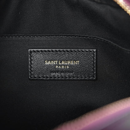 Saint Laurent Calfskin Matelasse Monogram Lou Camera Bag Dark Legion Red 6 of 10