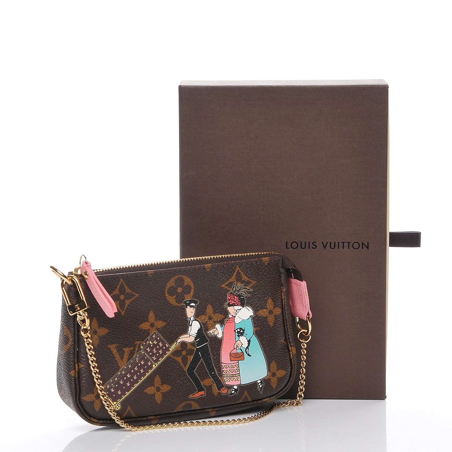 Louis Vuitton Monogram Illustre Mini Pochette Accessories Rose 8 of 8
