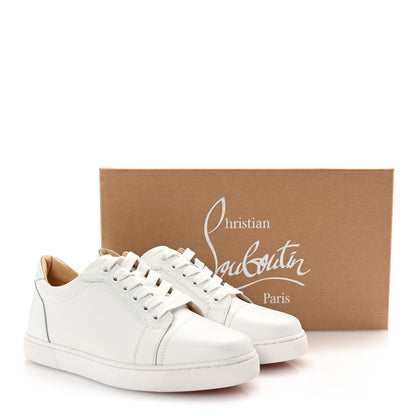 Christian Louboutin Calfskin Vieira Flat Sneakers 38.5 White 9 of 9