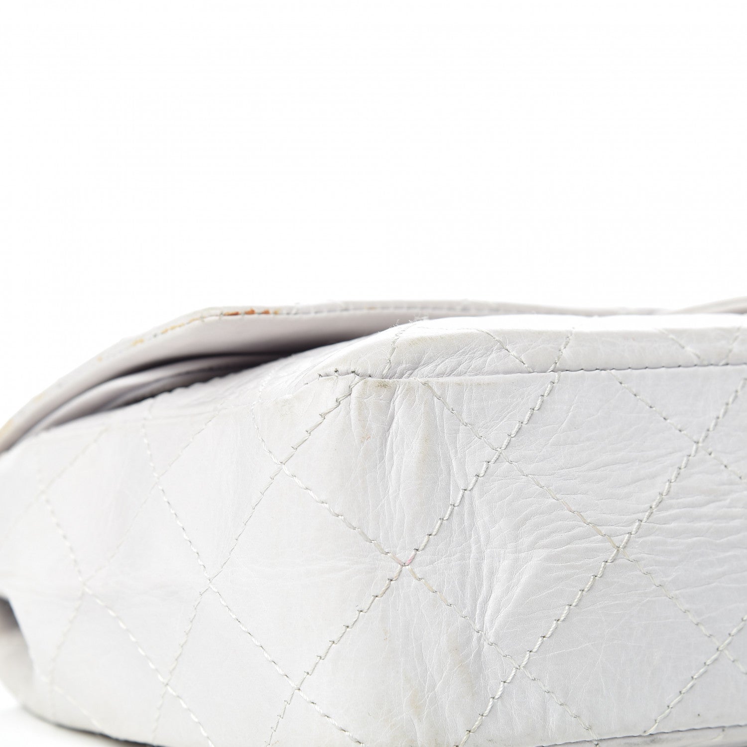 Chanel Aged Calfskin 50th Anniversary 2.55 Reissue 227 White 10 of 19