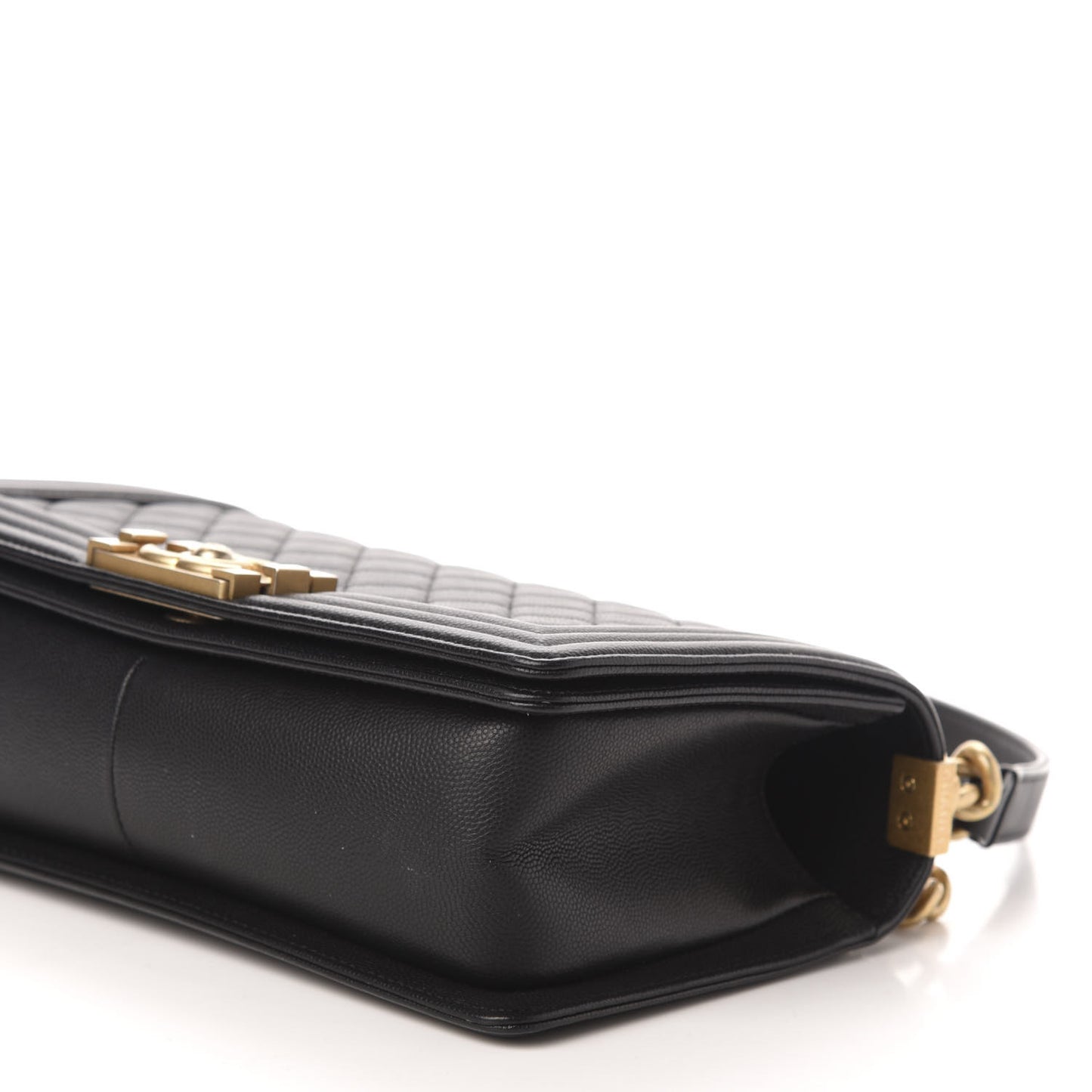 Caviar Quilted Medium Boy Flap Black