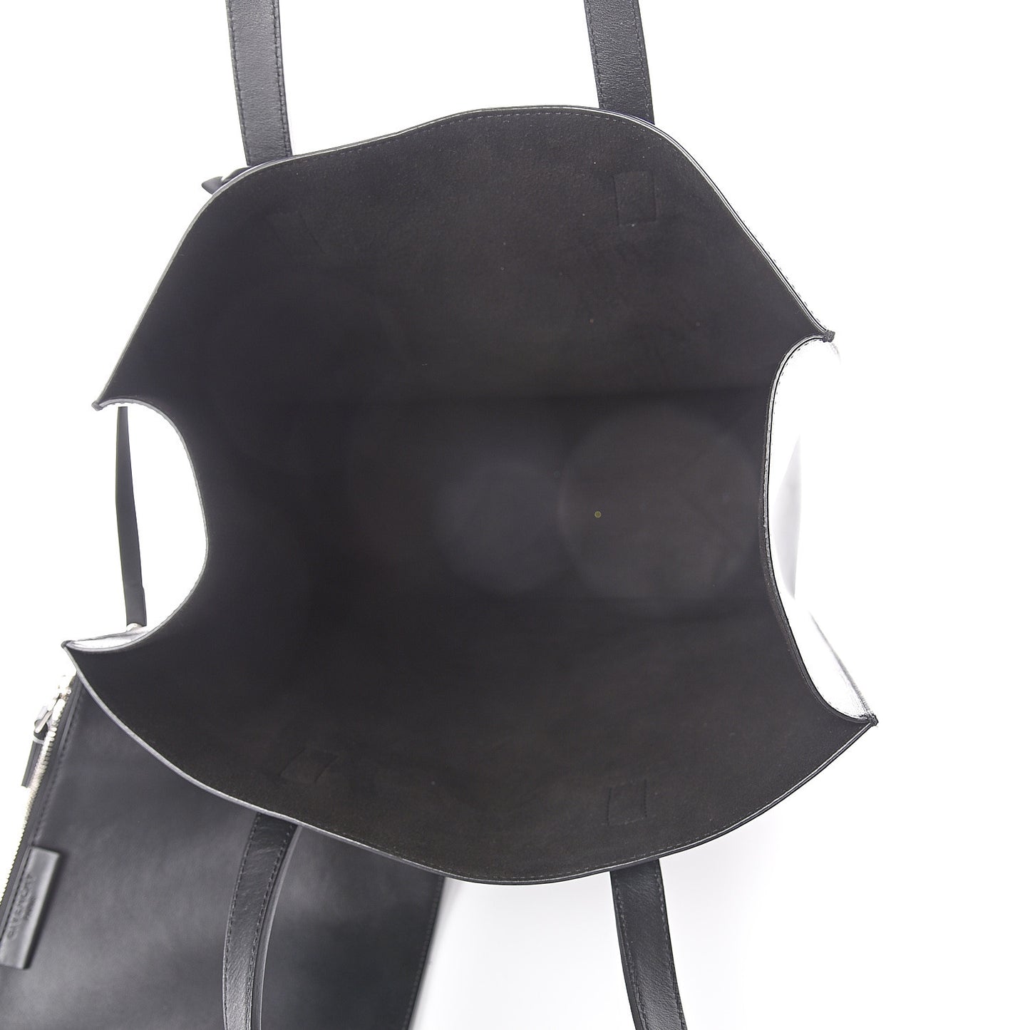 Calfskin Bambi Print Medium Stargate Shopper Tote Black