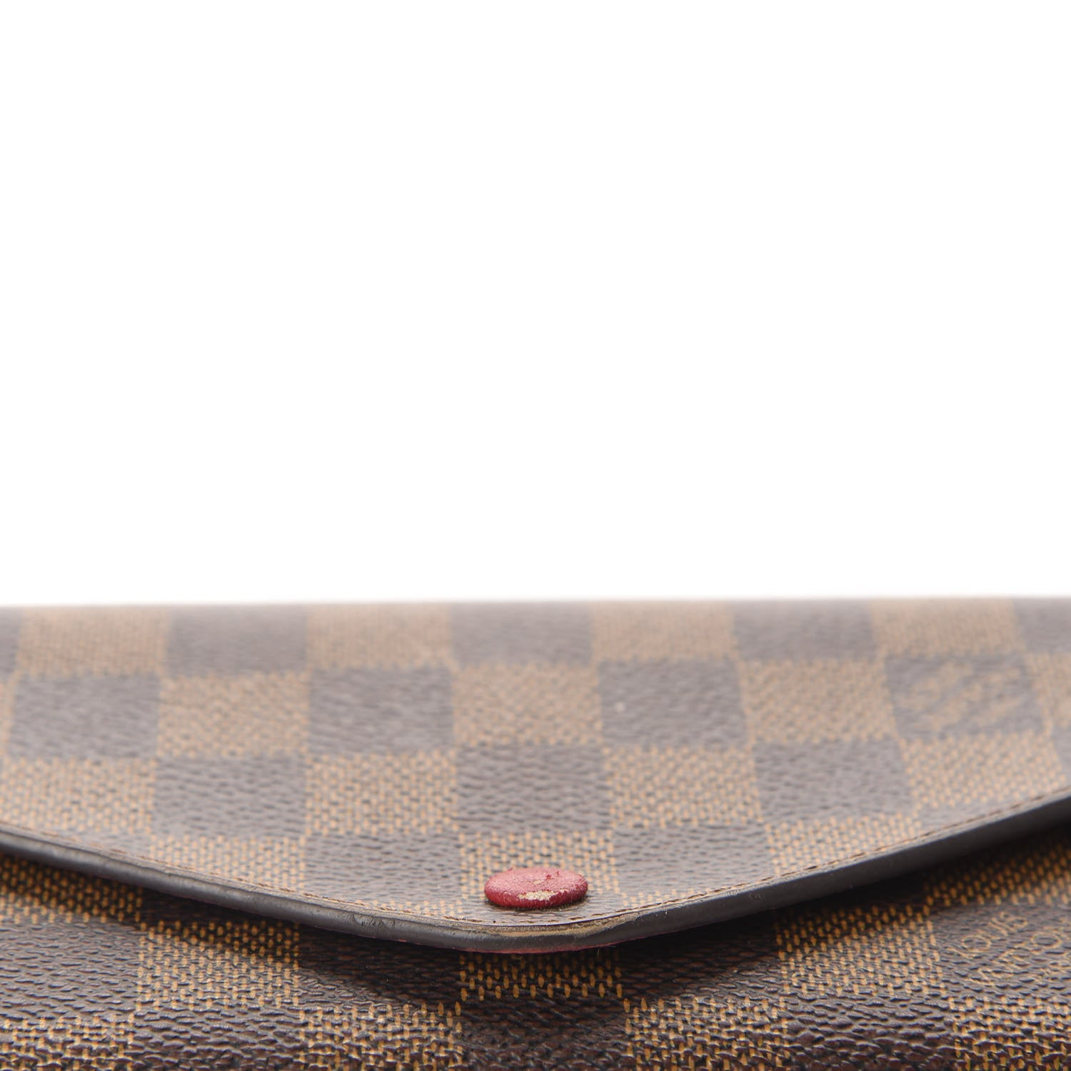 Louis Vuitton Damier Ebene Josephine Wallet Red 10 of 12