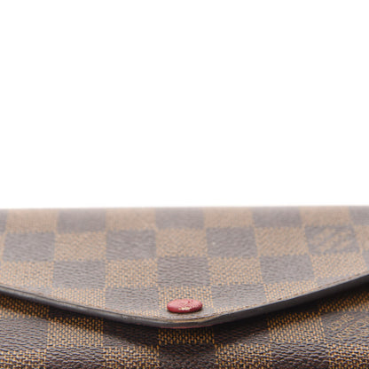 Louis Vuitton Damier Ebene Josephine Wallet Red 10 of 12