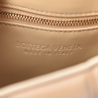 Bottega Veneta Lambskin Maxi Intreccio Padded Chain Cassette Crossbody Bag Almond 6 of 9