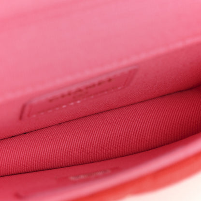 Chanel Jersey Quilted Micro Mini Flap Red 5 of 11