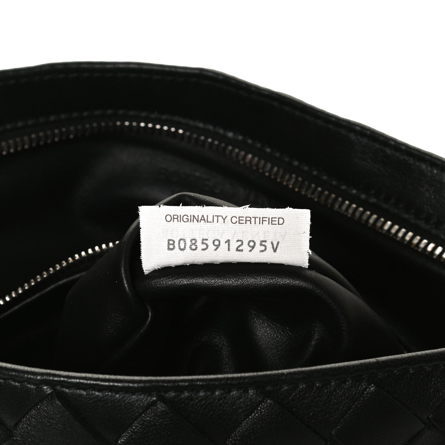 Nappa Intrecciato BV Twist Black