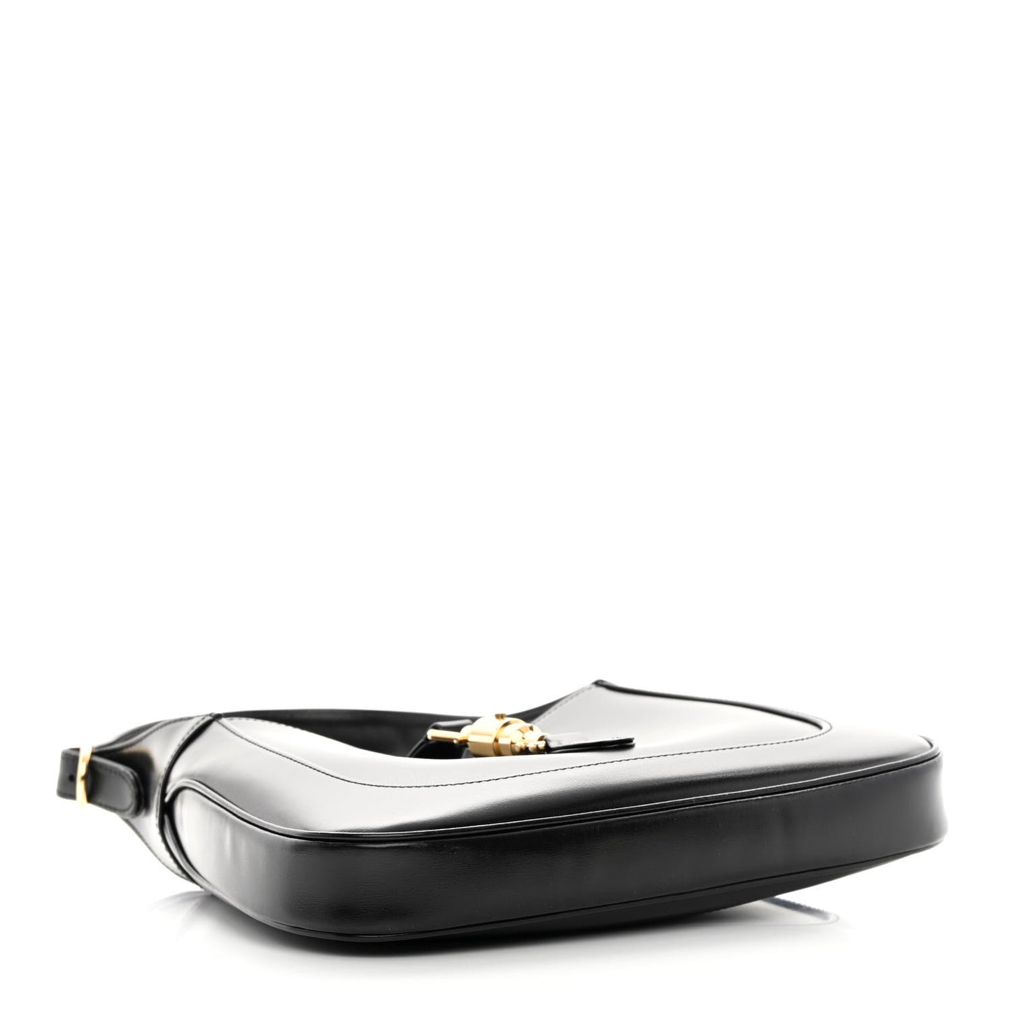 Boarded Dyana Lux Calfskin Small Jackie 1961 Hobo Black