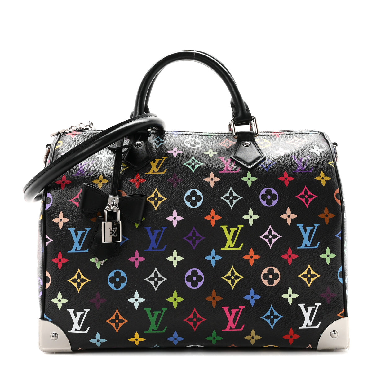 Louis Vuitton LV X TM Monogram Multicolor Speedy Soft 30 Black 1 of 9