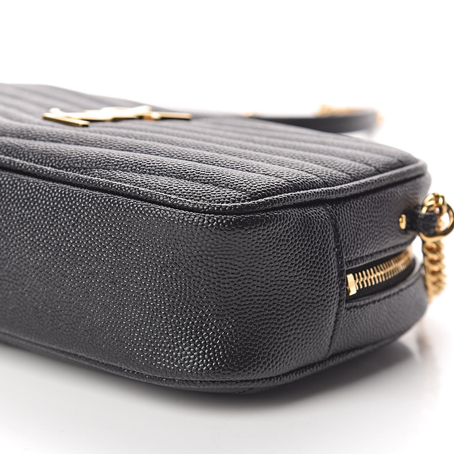 Grain De Poudre Matelasse Monogram Mini Lou Camera Bag Black