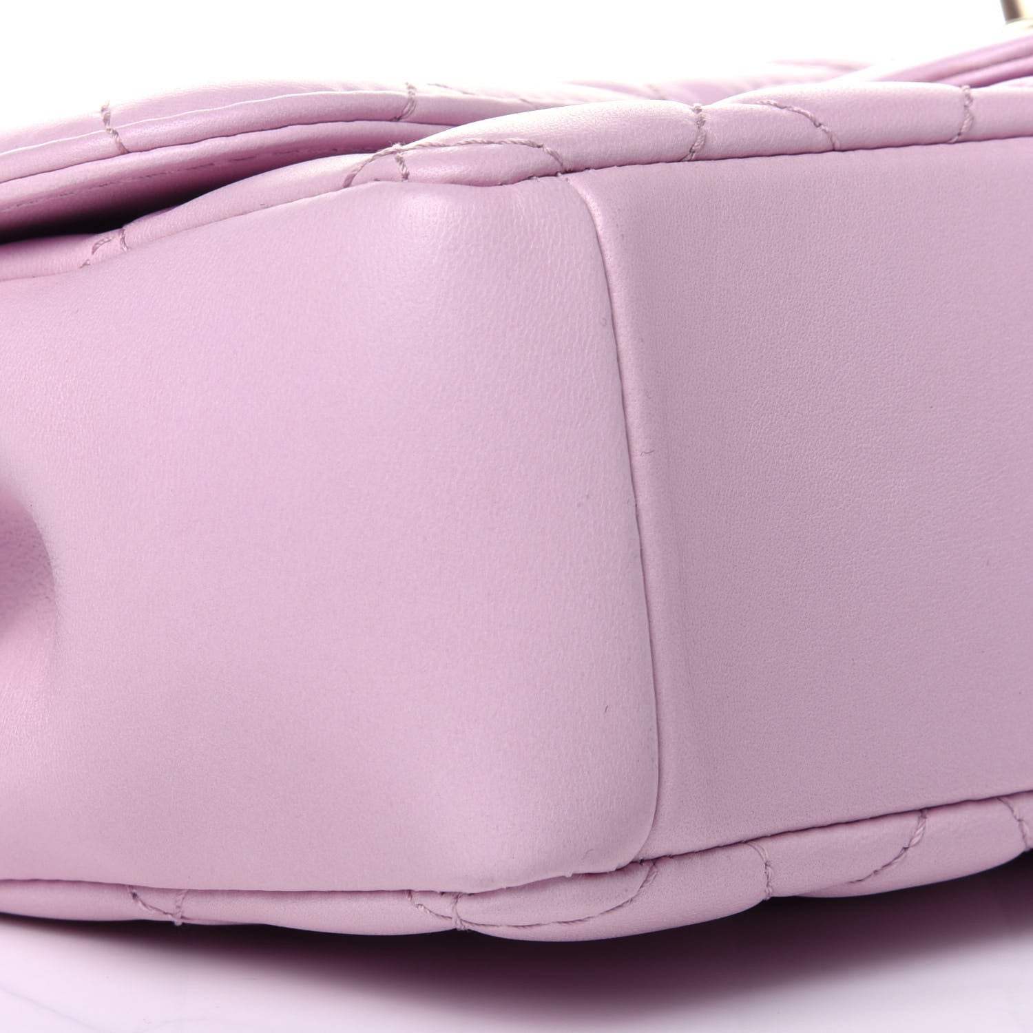 Chanel Lambskin Quilted Mini Mademoiselle Chic Flap Pink 8 of 11