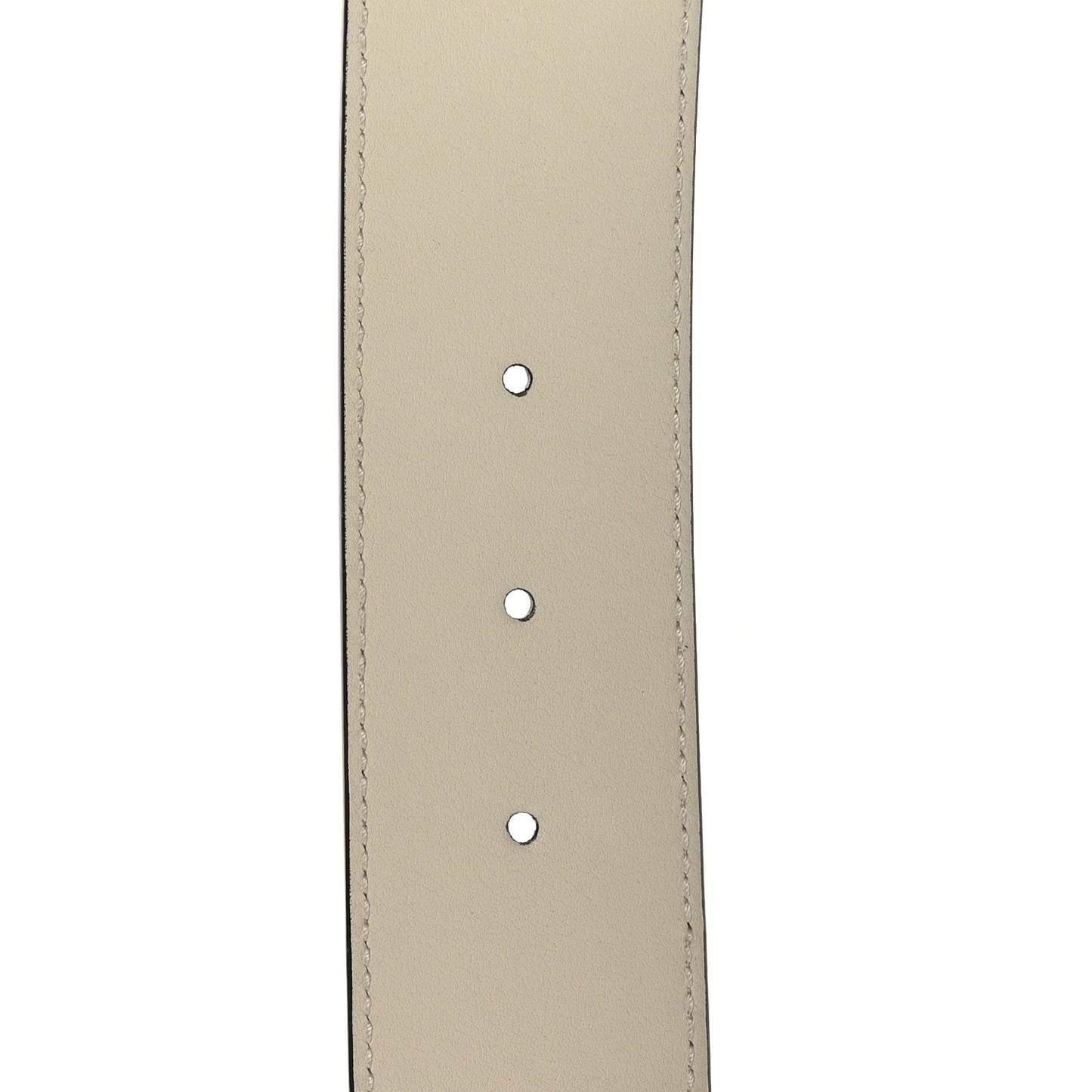 GG Supreme Monogram Matte Plutone Calfskin Double G 40mm Belt 95 38 Beige Ebony Mystic White