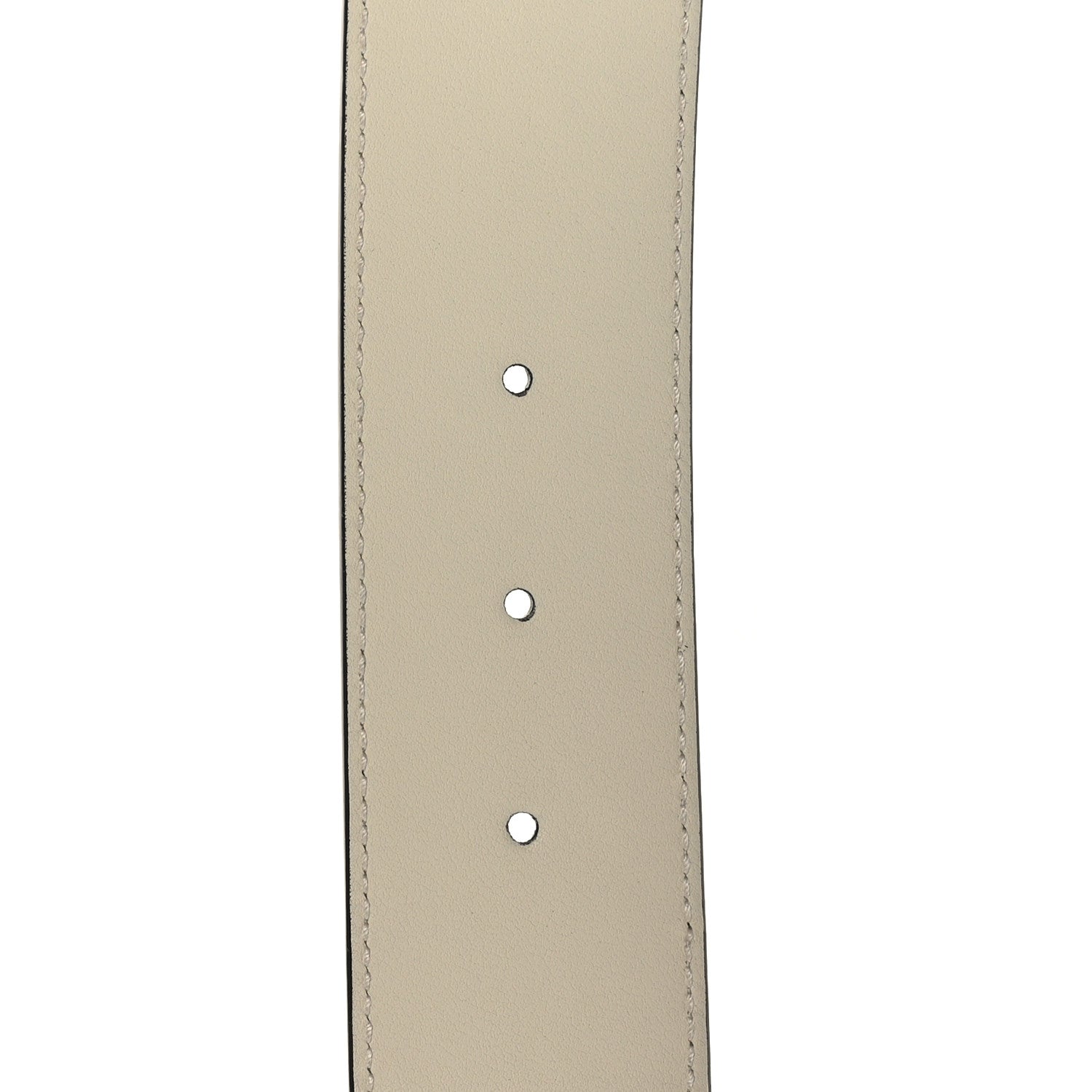 Gucci GG Supreme Monogram Matte Plutone Calfskin Double G 40mm Belt 95 38 Beige Ebony Mystic White 4 of 5