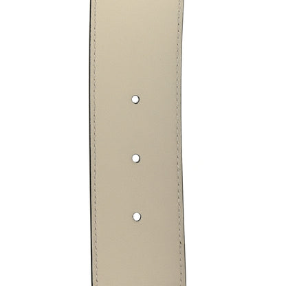 Gucci GG Supreme Monogram Matte Plutone Calfskin Double G 40mm Belt 95 38 Beige Ebony Mystic White 4 of 5